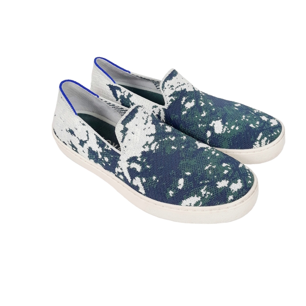 Rothy’s Sea Green Shibori Original Slip On Sneaker Size 8